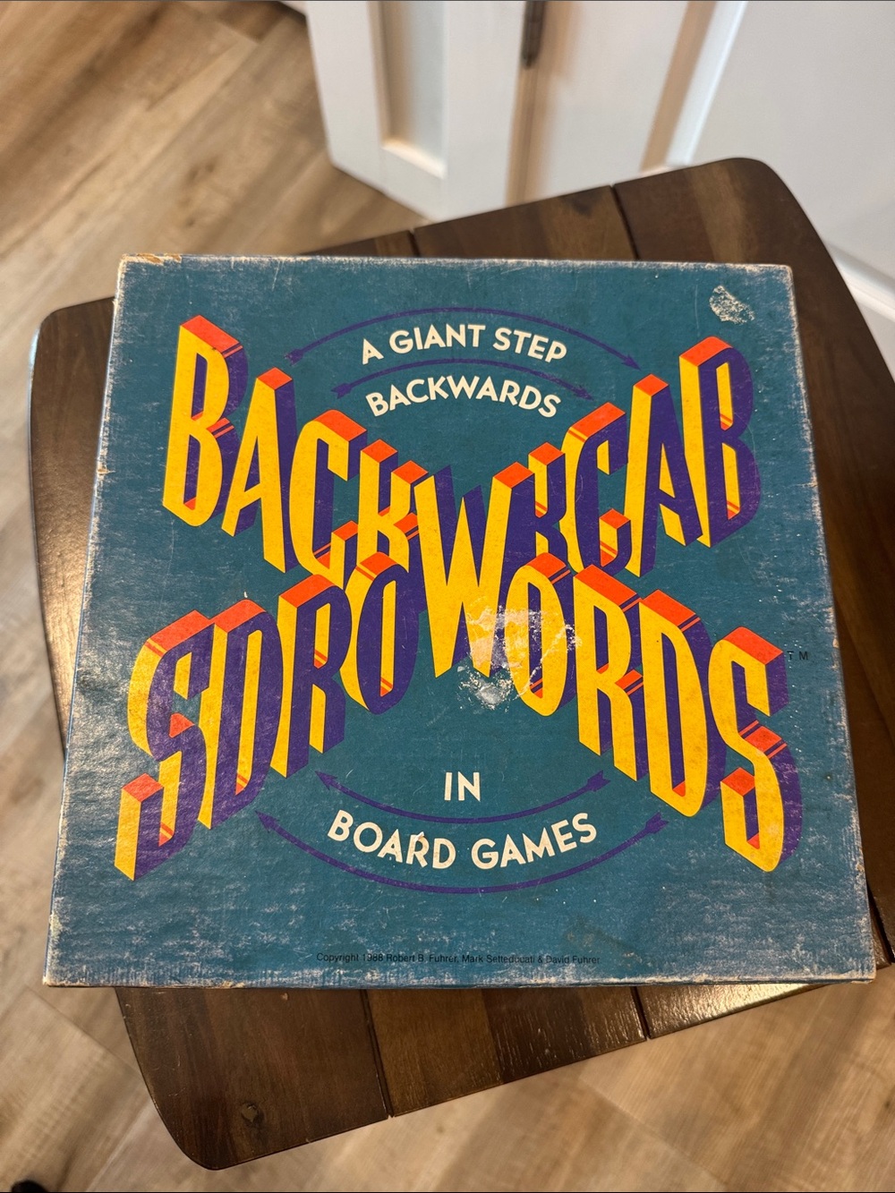 Vintage Backwords Board Game 1988 by Random House
